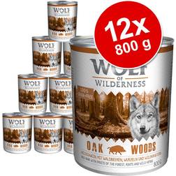 Wolf of Wilderness Adult 6 x 800 g Umido Single Protein Per Cane - Green Fields - Agnello