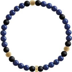 Thomas Sabo Rebel At Heart Bracelet - Gold/Blue/Black