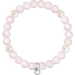 Thomas Sabo Charm Club Bracelet - Silver/Quartz/Pearl