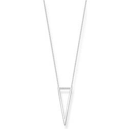 Thomas Sabo Glam & Soul Triangle Necklace - Silver/Diamonds