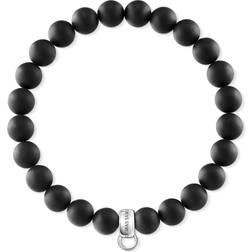 Thomas Sabo Charm Club Bracelet - Silver/Black