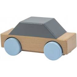 Sebra Træ Mobil Legetøj Bil Grå (3019302)