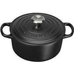 Le Creuset Black Signature Cast Iron Round med låg 18cm