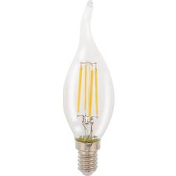 HQ LFE14FLTP002 Led Retro Filament Lamp E14 Dimbaar Gebogen Kaars 4 W 345 Lm 2700 K