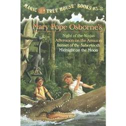 Magic Tree House Books #5-8: Night of the Ninjas/Afternoon on the Amazon/Sunset of the Sabertooth/Midnight on the Moon (Paperback, 2002)