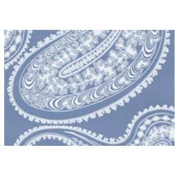 Cole & Son Tapete Rajapur White on Dark Blue bleu