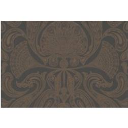 Cole & Son Tapete Malabar Bronze on Black brun