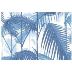 Cole & Son Palm Jungle Designtapete von and Blue/ White bleu