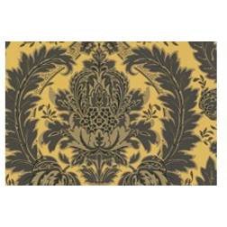 Cole & Son ridge Designtapete von Yellow/ Charcoal jaune/brun