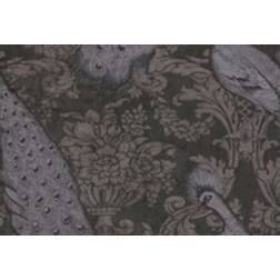 Cole & Son Byron Designtapete von Amethyst Charcoal gris/violet/lilas