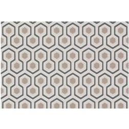 Cole & Son Hicks' Hexagon Designtapete von Gilver/ White beige