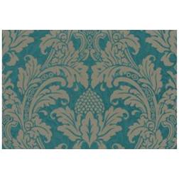 Cole & Son Blake Designtapete von Teal Silver turchese