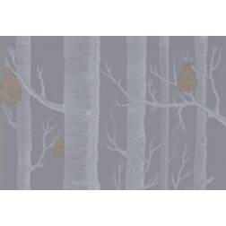 Cole & Son Woods Pears Designtapete v. and Slate/ Silver violet/lilas