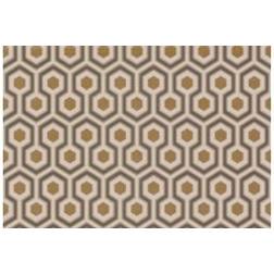 Cole & Son Hicks' Hexagon Designtapete von Gold/ Taupe beige/or