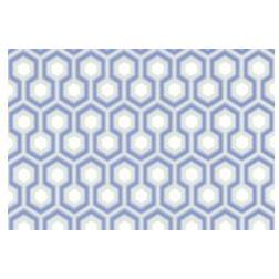 Cole & Son Hicks Hexagon Wallpaper Contemporary Collection Blue 66/8054 Roll