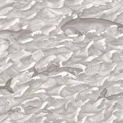 Cole & Son Tapete Melville von Black White gris