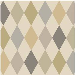 Cole & Son Tapete Punchinello von Metallics on Linen beige