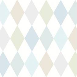 Cole & Son Tapete Punchinello von Soft Blue creme/bleu/bleu clair