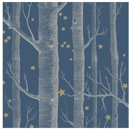 Cole & Son Tapete Woods Stars von Midnight bleu