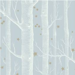 Cole & Son Tapete Woods Stars von Powder Blue bleu/bleu clair