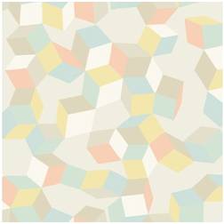 Cole & Son Designtapete Puzzle von and Pale Pastel colorate