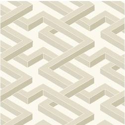 Cole & Son Luxor Wallpaper Geometric Ii Collection White 105/1003 Roll