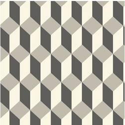 Cole & Son Delano Wallpaper Geometric Collection Grey Black 105/7031 Roll