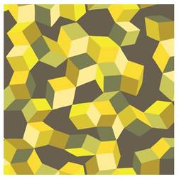 Cole & Son Designtapete Puzzle von and Yellow/ Black giallo