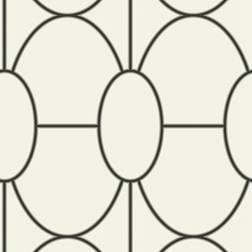 Cole & Son Riviera Wallpaper Geometric Ii Collection Black White 105/6026 Roll