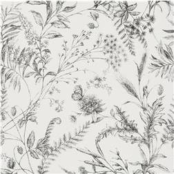 Ralph Lauren Home Tapete Fern Toile von Etched Black grigio