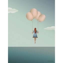 Vissevasse Balloon Dream Plakat 15x21cm