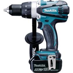 Makita Perceuse visseuse 18V 2 batteries 5Ah chargeur coffret MAKPAC DDF458RTJ