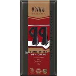 Vivani Chocolate Negro 99 Cacao Bio Vegan 80g 80g