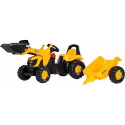 Rolly Toys Trattore giocattolo rollyKid JCB, con rimorchio e ruspa rollyKid 023837 giallo