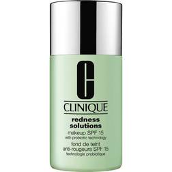 Clinique Redness Solutions Fond de Teint Large Spectre SPF 15 Technologie Probiotique Calming Fair