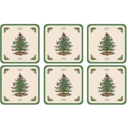 Spode Pimpernel Christmas Tree Coaster 6