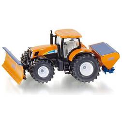 Siku New Holland T7070 Tractor with Ploughing Plate and Salt Spreader Yellow 1/50 Diecast Model