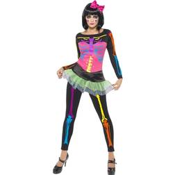 Smiffys Neon Skeleton Costume