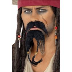 Smiffys Pirate Facial Hair Set Brown