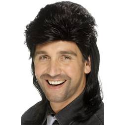 Smiffys Mullet Wig Black