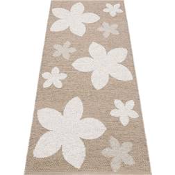 Horredsmattan Flower Beige 150x150cm