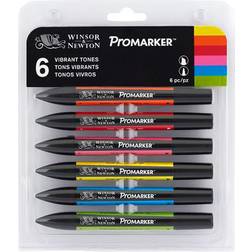 Winsor & Newton ProMarker 6 Vibrant Tones