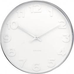 Karlsson Mr.White Numbers Horloge murale 37.5cm