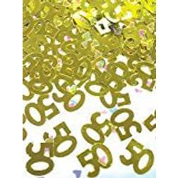 Amscan 50th Gold Anniversary Metallic Confetti