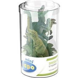 Papo 33019 Mini PLUS Dinosaures Lot 2 (Tube, 6 pcs)