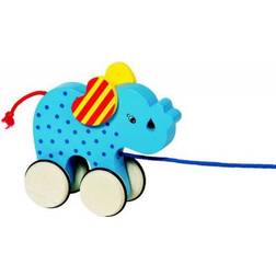 Goki Pull Along Animal Basjo the Elephant