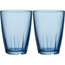 Kosta Boda Bruk Large Blue Tumblerglas 35cl 2st