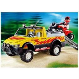 Playmobil Pick Up Quad Et De Course Rouge 4228