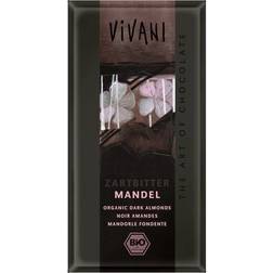 Vivani Mørk Chokolade med Mandler 100g