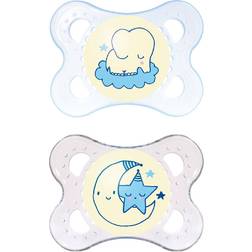 Mam Night Glow in the Dark 0-6m 2-pack